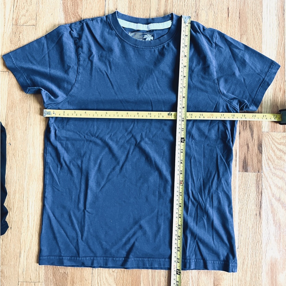 Charles Wilson Slim fit Tee shirt pure cotton Crew Neck blue size S